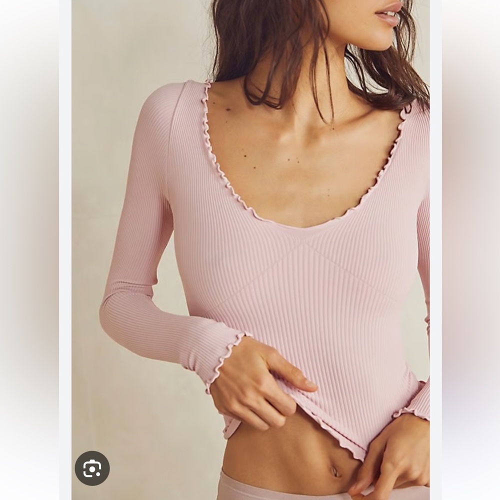 Free People Intimately Easy To Love Seamless Long Sleeve, XS/S, Potpourri, NWOT